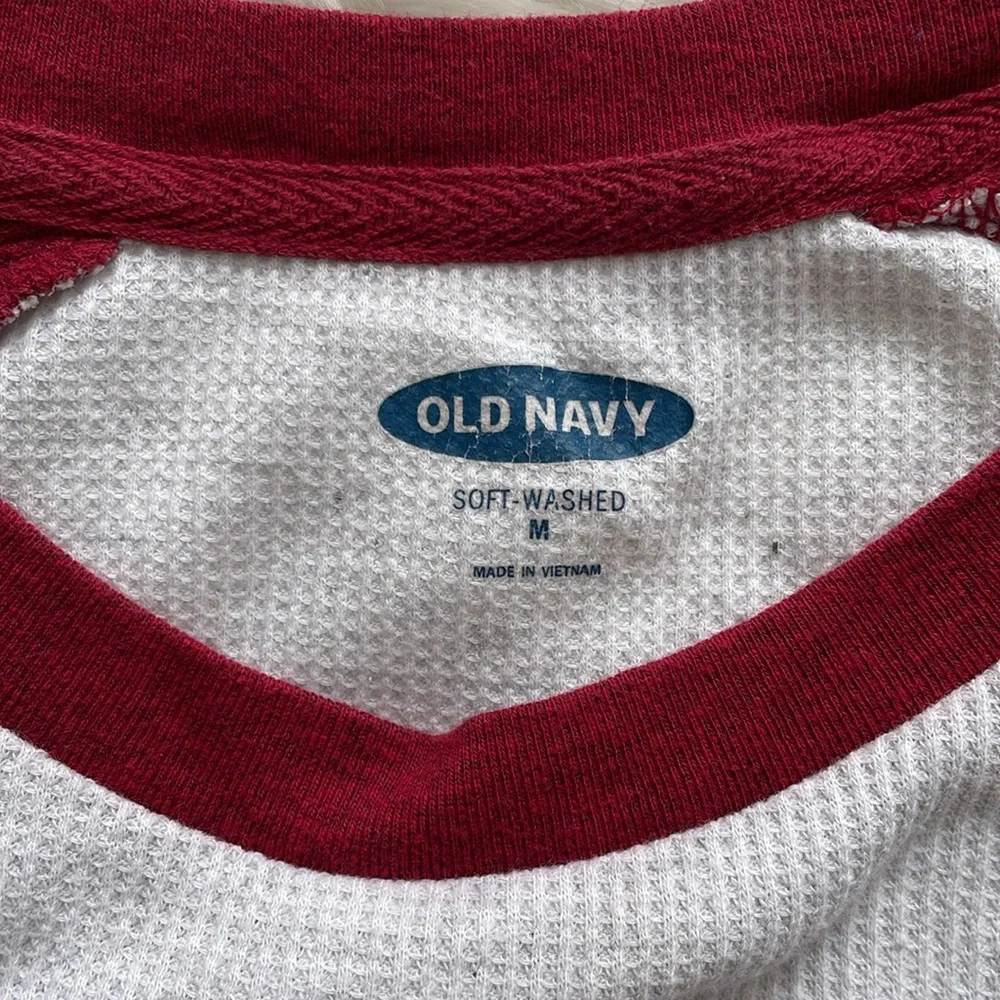 Old Navy Men’s Raglan Cotton Baseball Soft-Washed Tee Size Medium - Picture 3 of 4